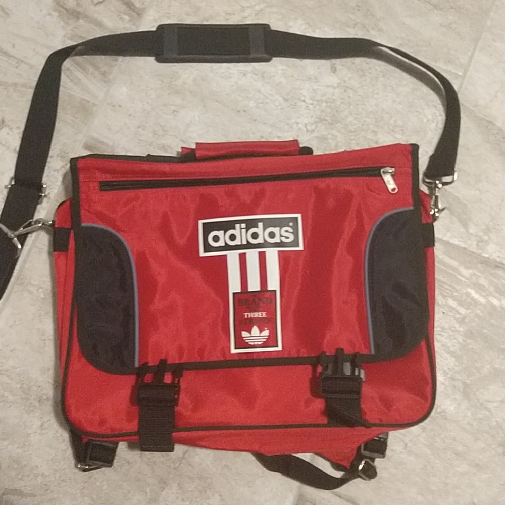NWOT Vintage Adidas Backpack Messenger Bag Combo